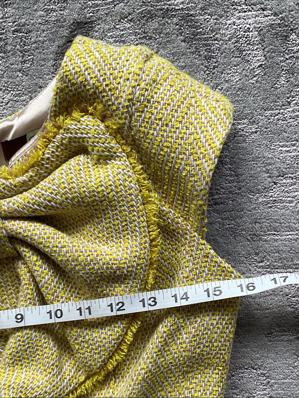 Anthro/Eva Franco Chartreuse Bow-Front Midi Dress - Picture 6 of 10